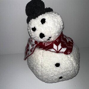 Aldi Extra Derpy Snowman Sherpa Pillow 2024 Edition 12" Snowderp Merry Moments